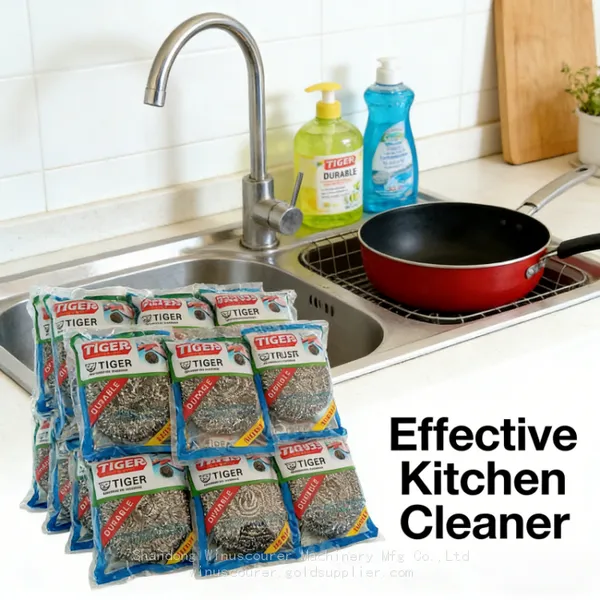 High Quality Single Pack Stainless Steel Scourer Food-grade Material Scrubber Ball for Kitchen Clean