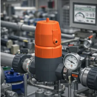 PVC Diaphragm Valve Fail Safe Close FC for Water Treatment Chemical System photo-4