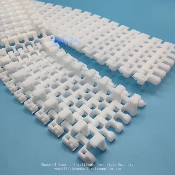2540plastic Mesh Belt，Conveyer Belt With Hooked Angled Turns，assembly Line Conveyor Belt photo-3