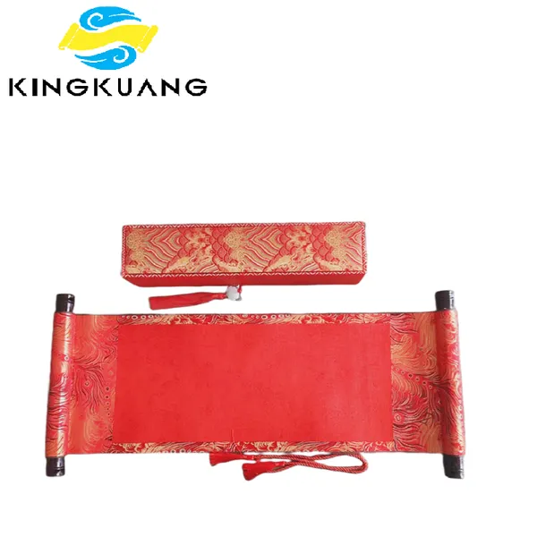 Xuan Paper Wedding Book Marriage Contract Scroll Artwork Gift Painting Calligraphy Brocade Box Set