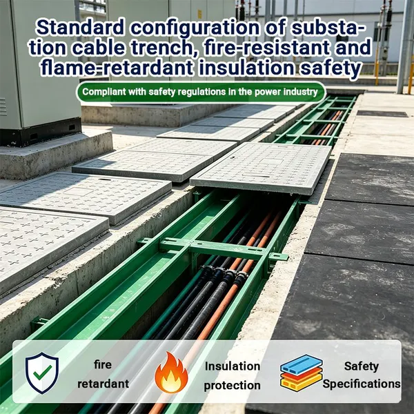 Safety Anti-Slip FRP Manhole Cover Skid Resistance Fiberglass Road Inspection Cover