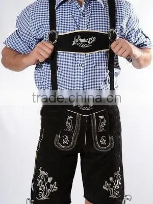 Dirndl Dress & Lederhosen - Traditional Bavarian Kurze Lederhose, Oktoberfest Trachten Wear,german Hose,leather Pants,shorts photo-2
