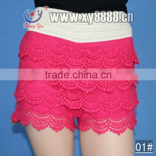 Xingyu Factory Whosale Cotton Lace Hot Girls Sexy Shorts photo-2