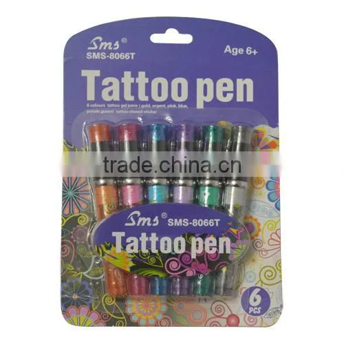 Best Selling Plastic Promotional Tattoo Gel Pen photo-6