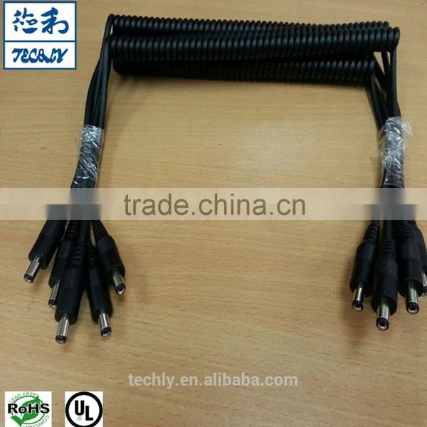 TPE Spring Cable 2C With Both End DC5.5x2.1 Extension Power Cable photo-6