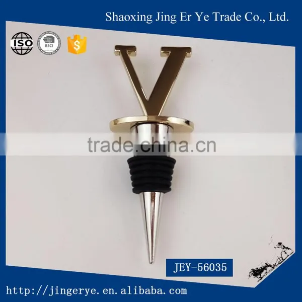 Custom Metal Wine Stopper for Wedding photo-3