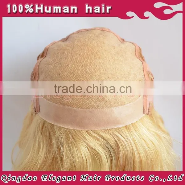 Fashion Light Blond Curly Hair Wig 100% Virgin Brazilian Human Hair Lace Front Wig photo-3