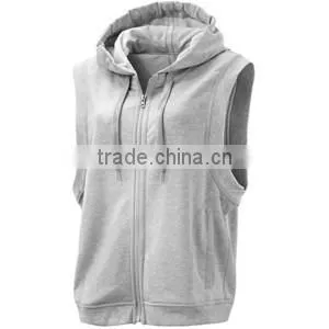 Blank High Quality Sleeveless Hoodies for Men photo-3