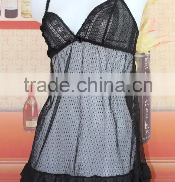 Sexy Transparent Womens Lingerie , Ladies Sleepwear Hot Nightwear Most Popular photo-2