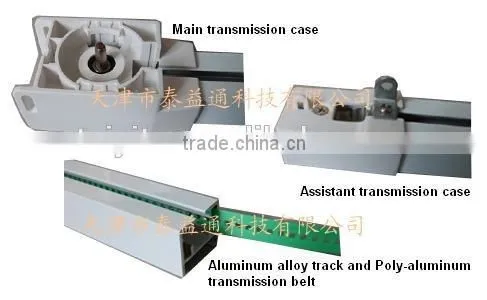 TAIYITO Hot-selling Window Treatments Remote Curtain Track With Pulley System photo-5
