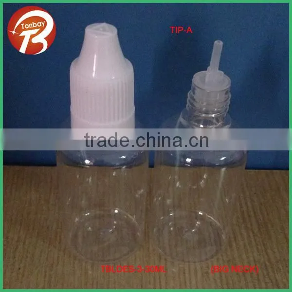 10ml 15ml 20ml 30ml 50ml Empty Plastic Clear PET e Liquid Bottle With Three Holder Tips&childproof Cap Engraved Triangle Sign photo-6