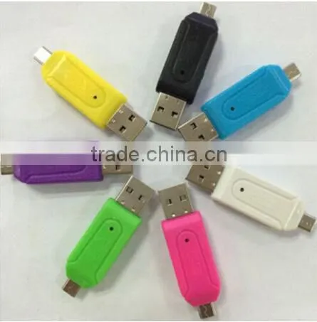 USB OTG Card Reader Universal USB OTG TF/SD Card Reader Phone Extension Headers USB OTG Adapter For Android photo-3
