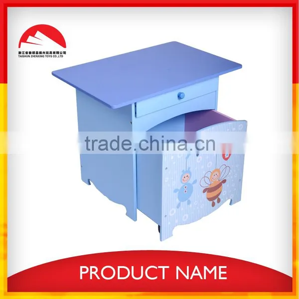 Blue Wooden Kids Separable Study Table With Drawer photo-3
