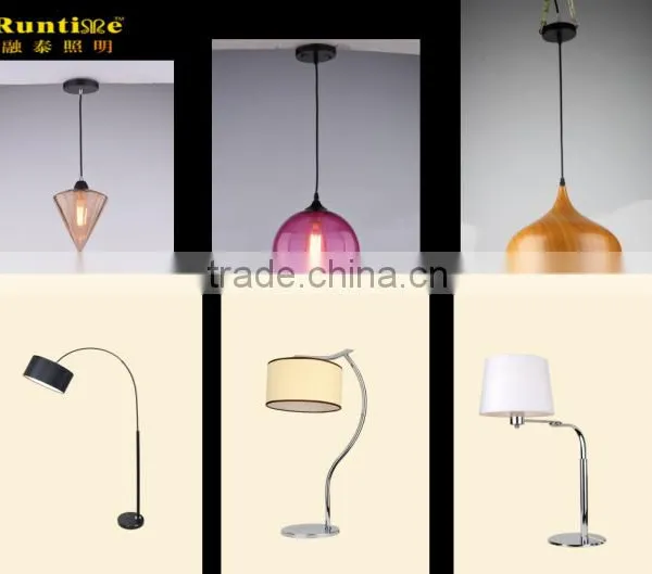 Modern Design Gold Glass LED Simple Mushroom Shape Pendant Lights RT3004-7 photo-4