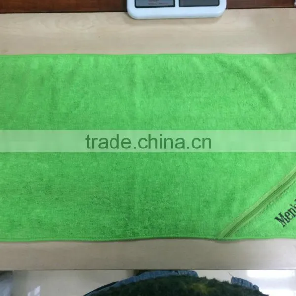 Super Sweat Absorbent Microfiber Gym Towel With Zip Pocket photo-3
