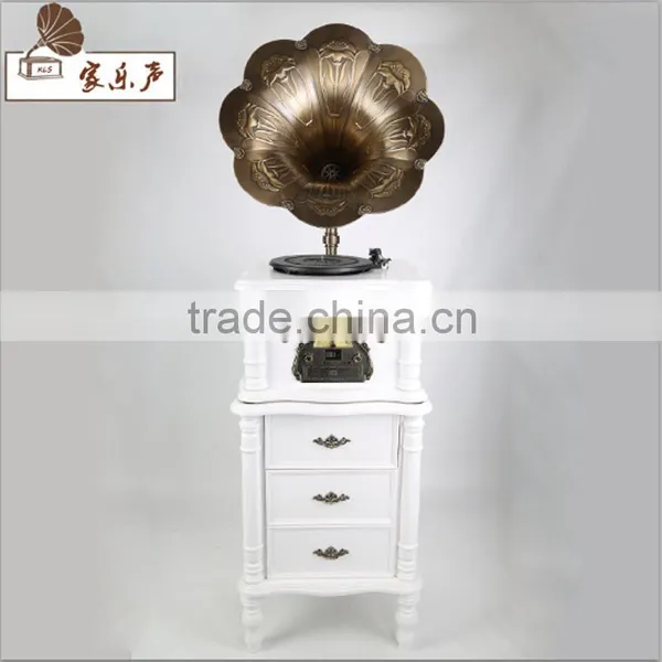 Manufacturers Shipping Vinyl Phonograph Machine Antique Retro Wooden Decoration Style of a Bluetooth Radio CD Player photo-2