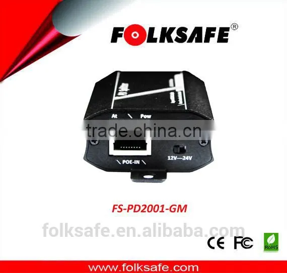 Folksafe Gigabit 24v or 12v Mini Display PoE Splitter With RJ45 Port Female photo-2