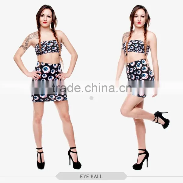 Women Fashion Red Tartan Sexy Girls Tight Slim Mini Skirt High Quality 3d Digital Full Print Custom Hot Sale Tube Stretchy Skirt photo-3