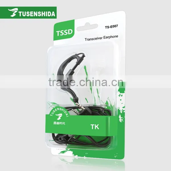 Walkie Talkie Vox Headphones 3.5mm 2Pin K-Type Transceiver Headset TS-E007 photo-6