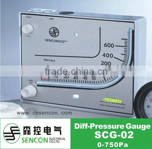 SCG High Quality Low Air Gauge, Differential Pressure Gauge ,Dwyer Differential Pressure Gauge, photo-2