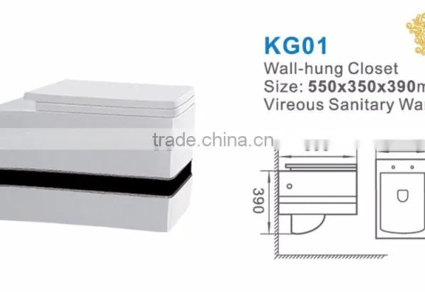 Sanitary Ware Ceramic Concealed Cistern For Wall Hung Toilet photo-2