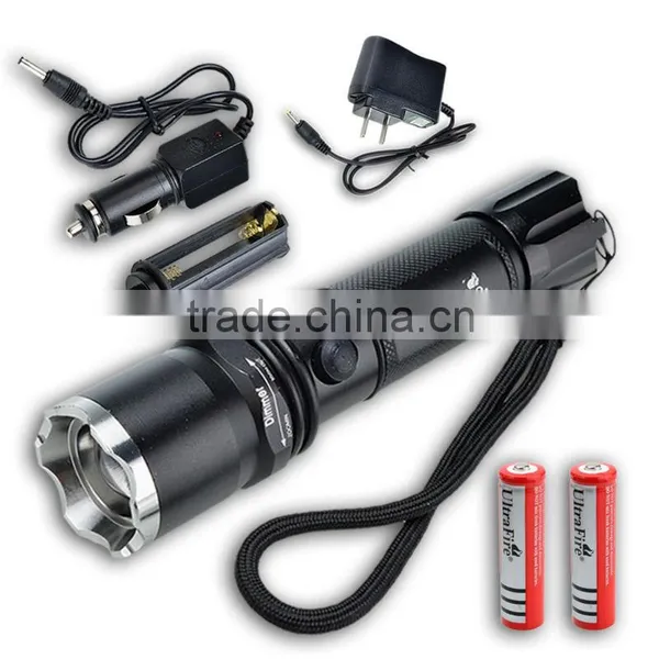 2000 Lumen CREE XM-L T6 18650 Battery Charger LED Flashlight Rechargeable Torch photo-2