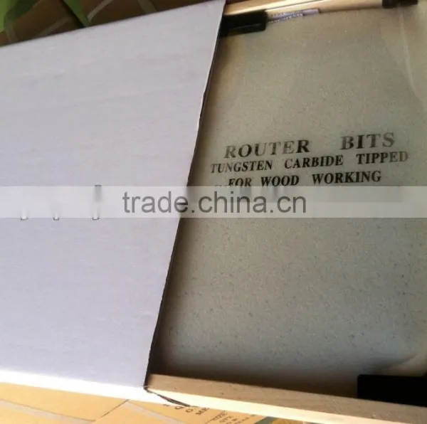 TC-050A 50PCS TCT Router Bit Set Blue Colour Quarter Inch Shank In Wooden Display Box photo-5