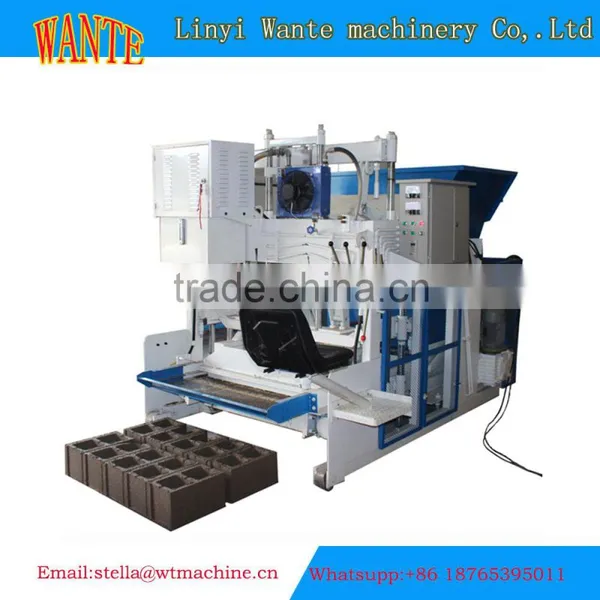 WT10-15 Mobile Block Machinery Concrete Pole Making Machines