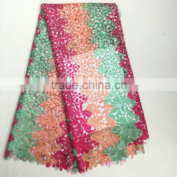 Hot Selling African Embroidery Lace Cord Lace Fabric Supplier Indian Fabric Wholesale Quality Choice photo-5