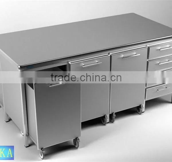 Kitchen Stainless Steel Sink Work Table Laboratory Furniture photo-3
