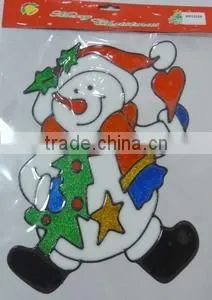 Removeable Santa Claus PVC Sticker/Opp Bag Packing Sticker/ Holiday Decoration photo-4