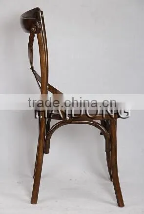 Modern Commercial Use Silla Wood Cross Back Chair Quality Choice photo-2