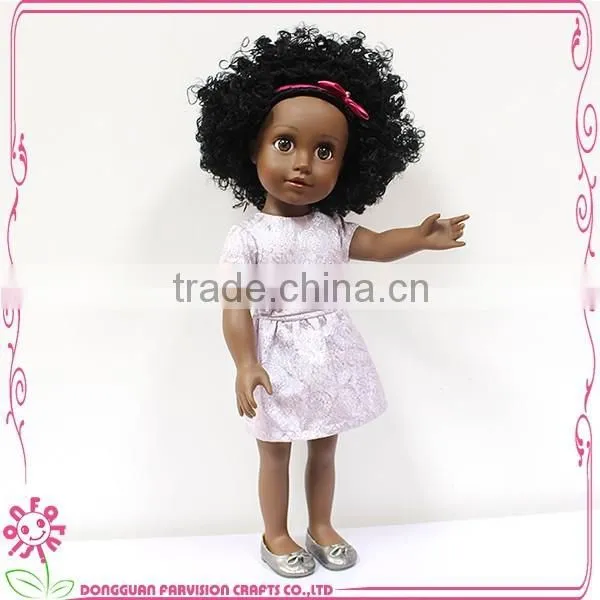 Boutique Doll Vinyl For Kids Afro 18'' Black Vinyl Baby Doll photo-2