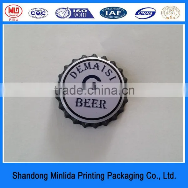 Food Grade Tinplate Printed Logo Crown Type Bottle Caps