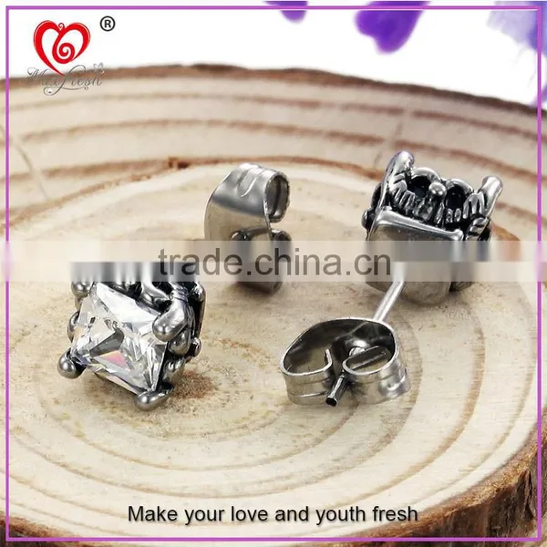 316L Stainless Steel Earrings Fancy Earring Stud Wholesale Tiny Cool Latest Fashion Women Stainless Steel Earring 2015 photo-5