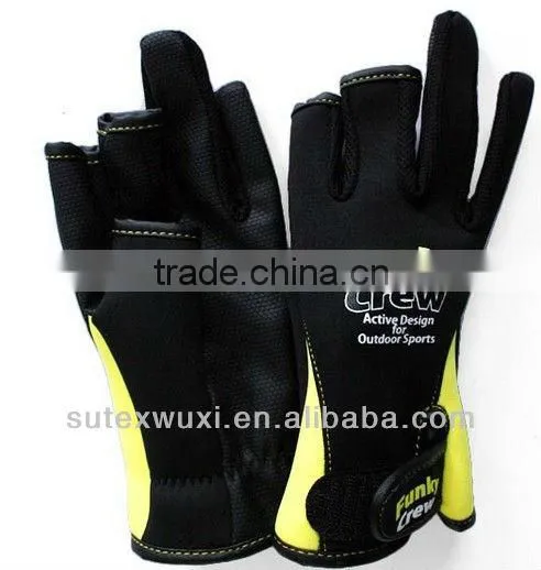 3 Fingers Cut Fishing Gloves photo-4