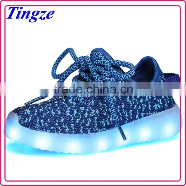 Wholesale Child Flashing Shoes Led Yeezy Shoes Light Up Shoes Kids Led Shoes