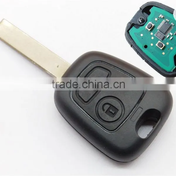 High Quality Remote Key for 2 Button Citroen Xsara Picasso Berlingo C5 With Uncut Blade Transponder Chip ID46 433Mhz