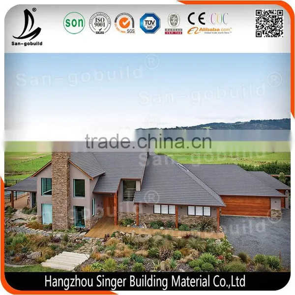 0.4mm Aluminum Zinc Material, Good Price Stone Coated Metal Roofing Sheet photo-5