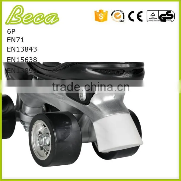 Wholesale Adjustable Metal Chassis Black Blue Boys Quad Skate photo-5