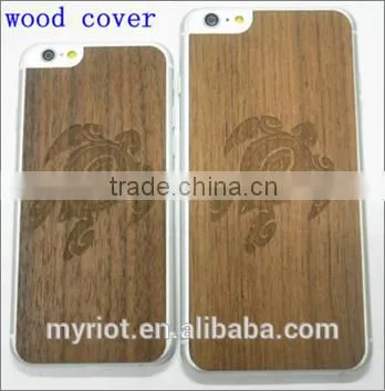 Antique Black Walnut Wooden Phone Back Sticker for Smart Phone Iphone Sumsung