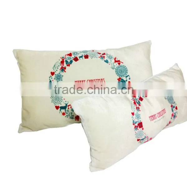 Promotional Rectangular Decorative Merry Christmas Bolster Pillow photo-3