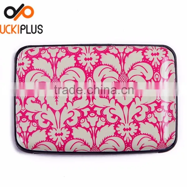 Luckiplus Inventory Hot Pink Pattern Aluminum Wallets Identity Theft Blocker photo-2