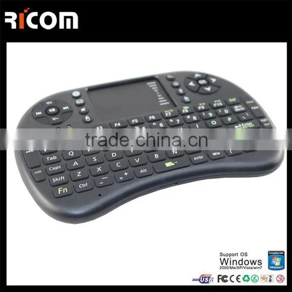 Mini Wireless Keyboard With Touch Pad,wireless Keyboard With Built in Mouse--T2--Shenzhen Ricom photo-2