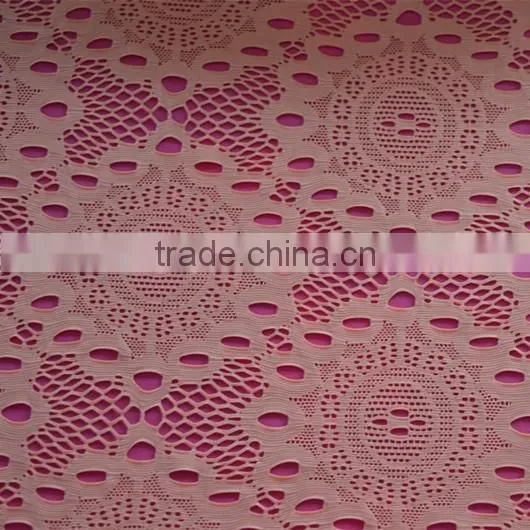 Special Round Pattern Warp Knitting Nylon Jacquard Fabric, Tissu de Nylon Jacquard, Tela de Nylon Del Telar Jacquar