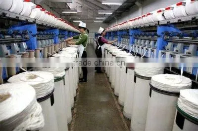 100% Raw White Spun Polyester Yarn 30s/1 photo-2