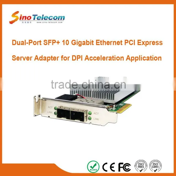 Sino-Telecom Dual-Port SFP+ 10 Gigabit Network Interface Card