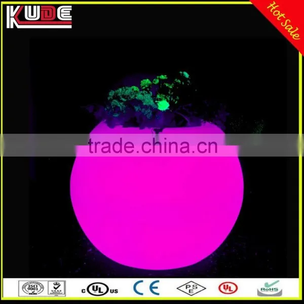 Indoor and Outdoor Decoration Light IP65 Waterproof Round Ball Flower Pot With LED RGB Light Up photo-2