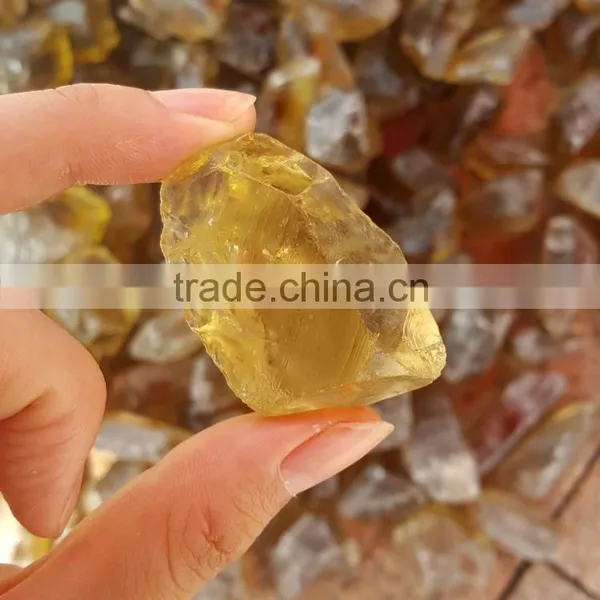 High Quality Natural Rock Clear Citrine Crystal Rough Stones photo-3