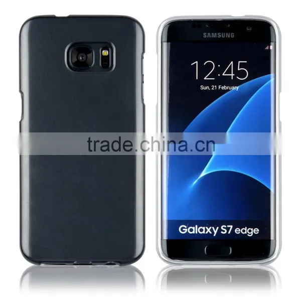 C&T Metal Coated Gel TPU Rubber Flexible Slim Skin Soft Case for Samsung Galaxy S7 Edge photo-5